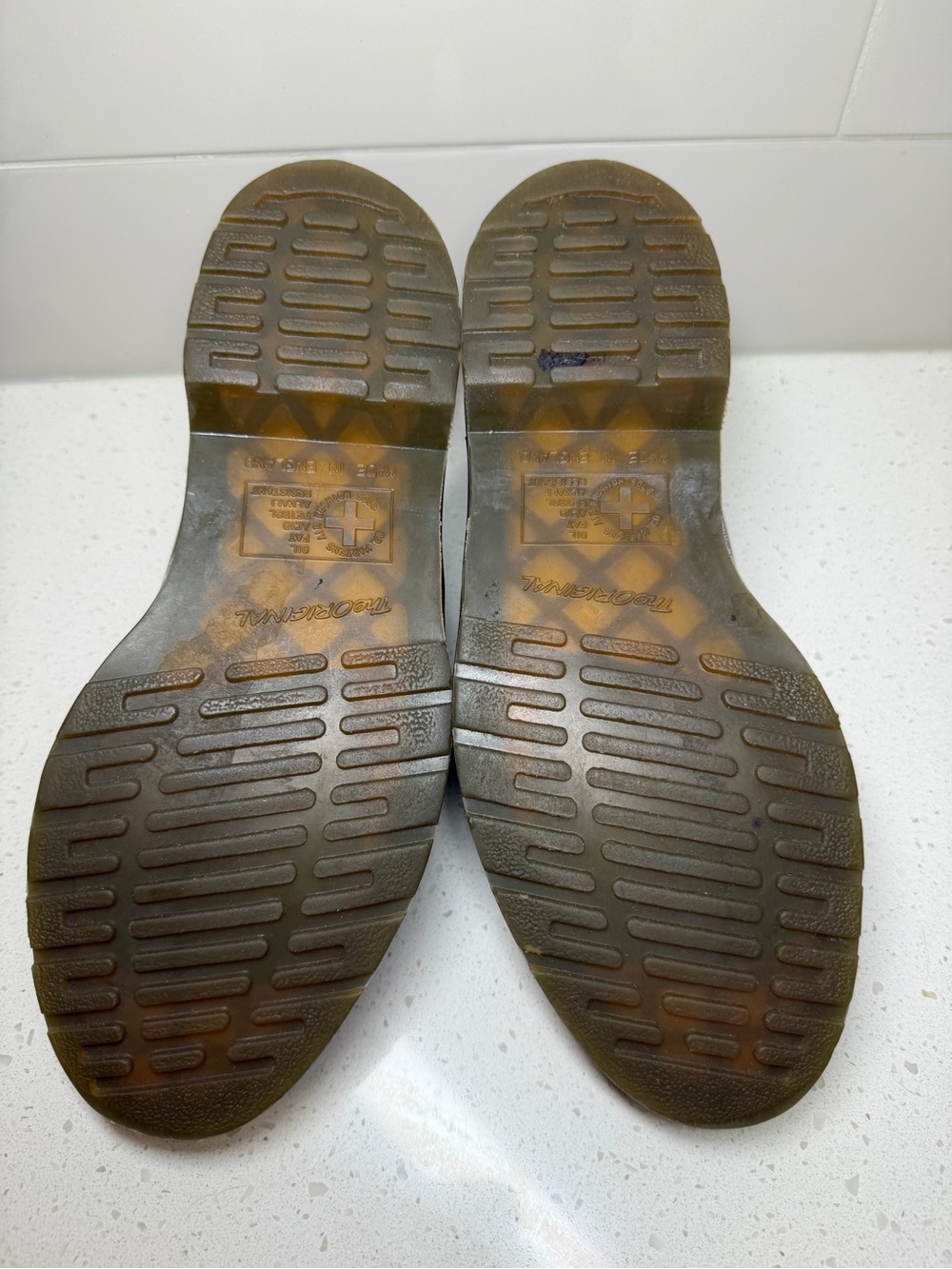 Dr. Martens 1461 Made In England Purple Derbies US 9 UK 8 VINTAGE shoes men’s - Picture 11 of 16